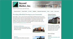 Desktop Screenshot of beyondshelterinc.com